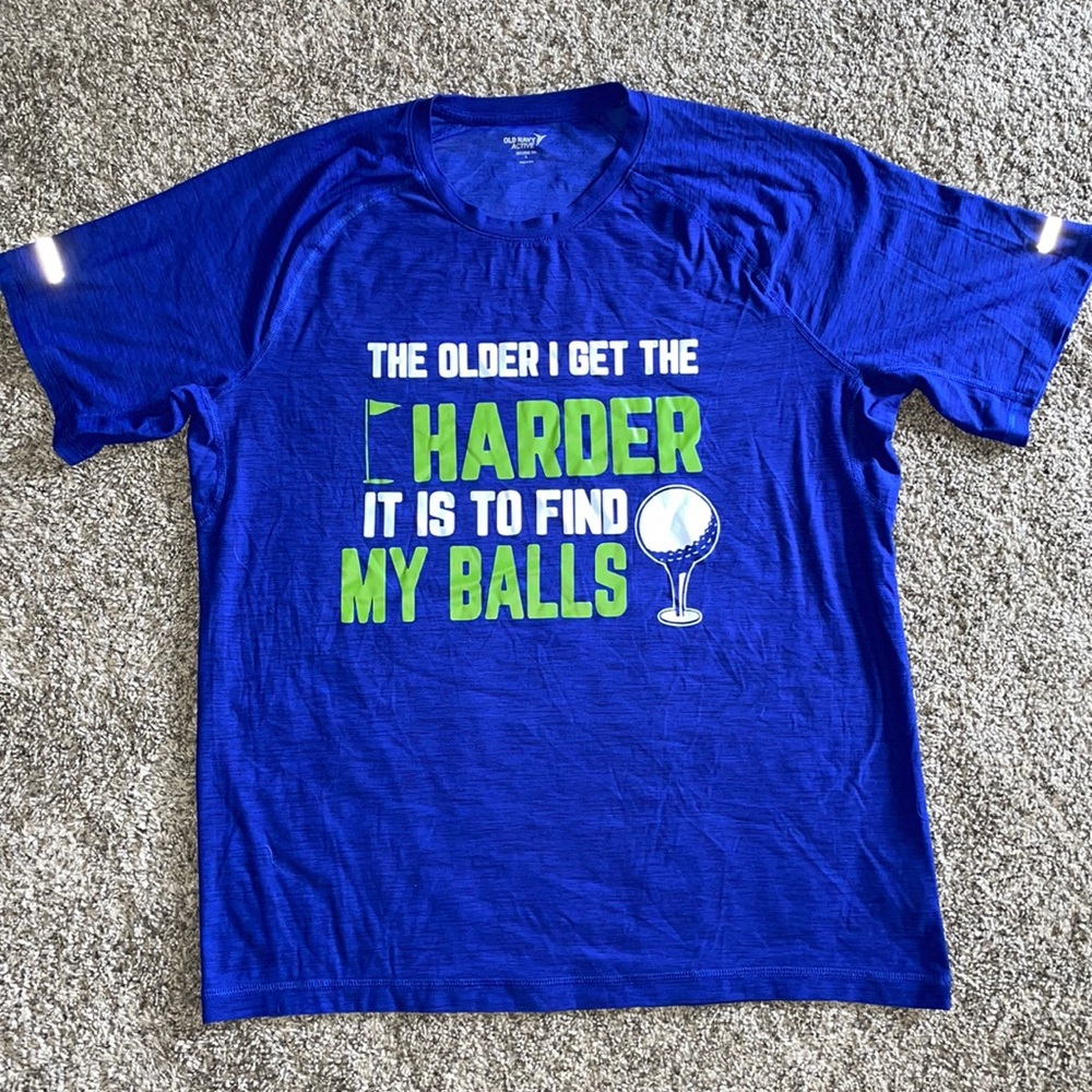 Semi Dri-Fit funny golf quote t-shirt